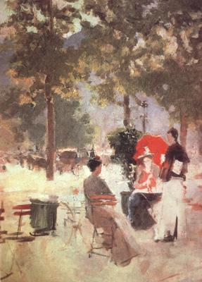Konstantin Korovin Paris Cafe (nn02) china oil painting image